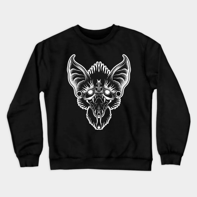 Bat Crewneck Sweatshirt by Sadhakaya